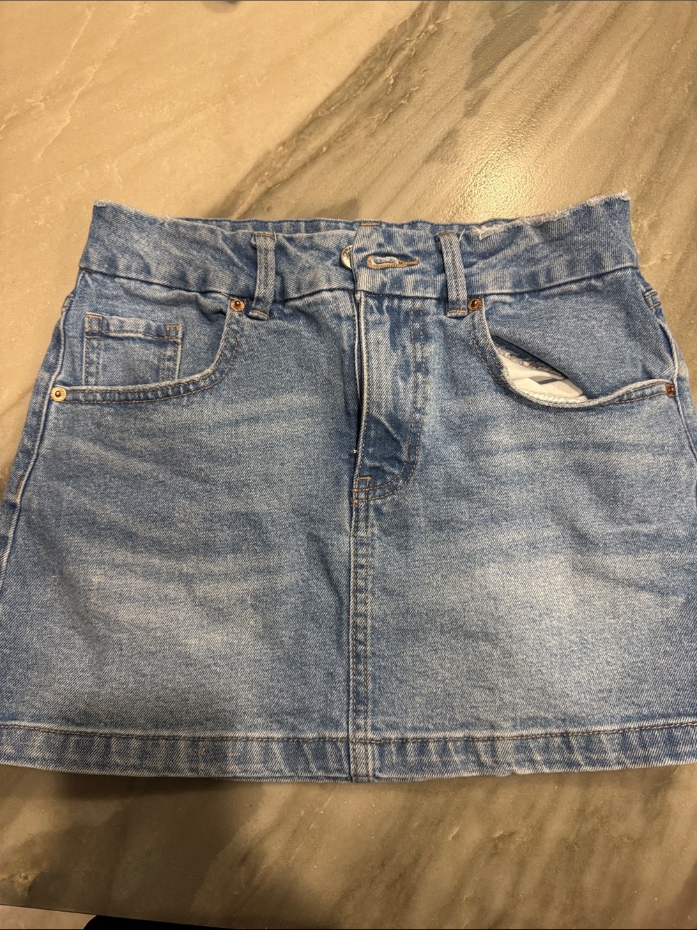 Forever 21 Light Blue Denim Mini Skirt